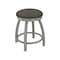 Holland Bar Stool Co 18" Swivel Vanity Stool, Nickel Finish, Graph Chalice Seat 80218AN019 - alternate 1